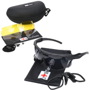 JB Tacticals ochronne strzeleckie okulary taktyczne JB-04 czarne