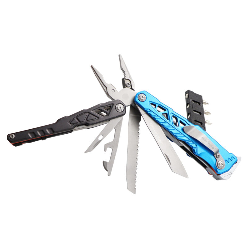 Multitool JB-09 niebieski – nóż i kombinerki w jednym narzędziu