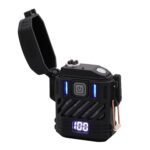Zapalniczka plazmowa survivalowa JB-01 czarna – USB-C, podwójny łuk, wodoodporna, taktyczna