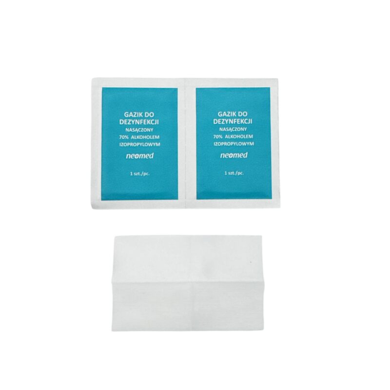 Gazik do dezynfekcji Neomed 70% IPA – 1 blister (2 szt.)