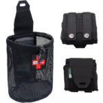 Taktyczna torba zrzutowa typu mesh / siateczka – JB-02 czarna, składana, system Molle