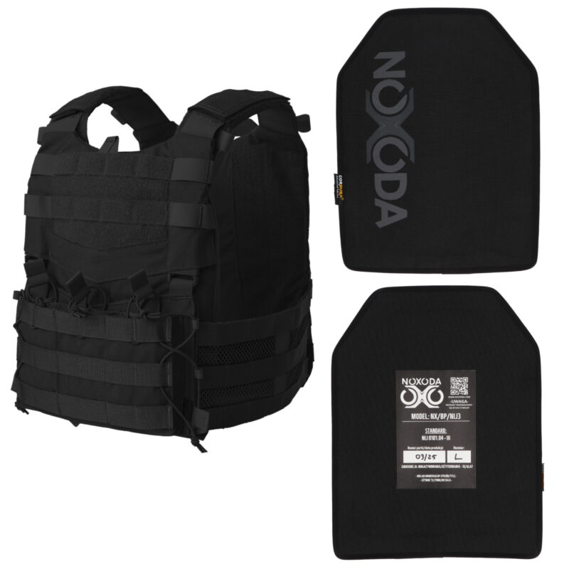 Czarna cywilna kamizelka kuloodporna Helikon-Tex Guardian Military – NIJ III